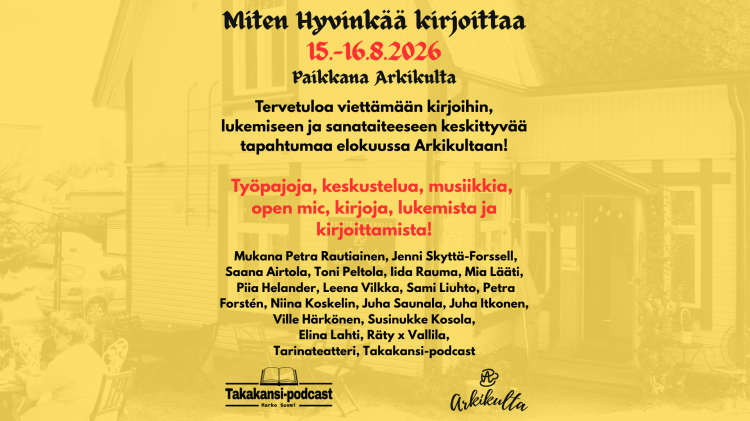 Miten Hyvinkää kirjoittaa 15. ja&nbsp;16.8.2026